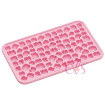 [$699免運] 日本 HELLO KITTY 凱蒂貓 矽膠製冰模 烘培模具 冰塊模 製冰盒 一次可做81顆 ☆艾莉莎ELS☆