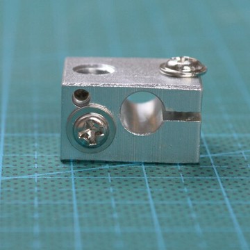 3D打印機配件新款E3DV6全金屬擠出機專用加熱鋁塊噴砂氧化處理