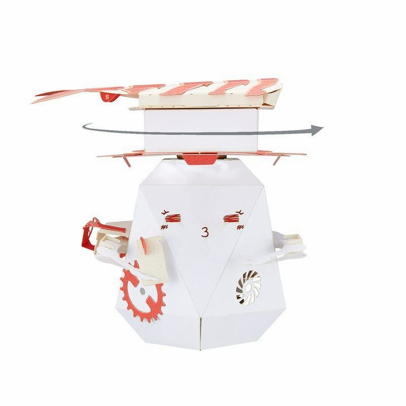 ロボツリー 動くペーパーロボット工作キット ベベルギアメカニズム ロブ 立体パズル クラフトキット 脳トレ 知育玩具 おもちゃ 子供 誕生日 通販 Lineポイント最大get Lineショッピング