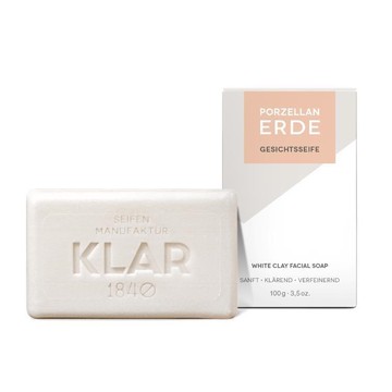 德國KLAR Seifen 溫和低敏洗顏皂 白礦泥 100g