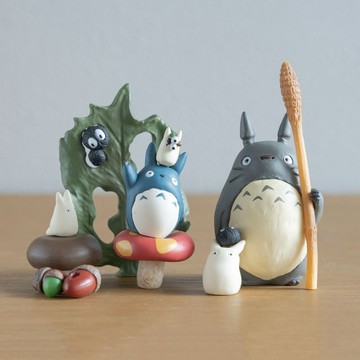 真愛日本 宮崎駿 吉卜力 益智疊疊樂 龍貓撐葉 II 龍貓 TOTORO 豆豆龍 造型疊疊樂 益智遊戲 公仔