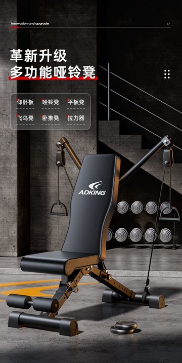 【最低價】【公司貨】啞鈴凳家用折疊健身椅臥推仰臥起坐輔助器材男杠鈴飛鳥多功能凳子