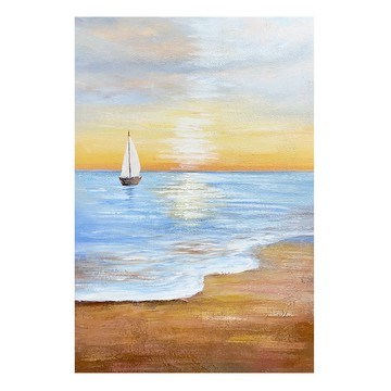 御畫房 一帆風順 手繪無框油畫60x90cm
