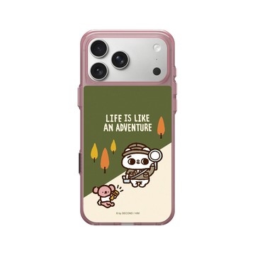 iPhone 17 Pro Max Clear (相機按鈕) 晶醺玫 - 爽爽貓 Song Song Meow by SECOND - 冒險爽爽貓