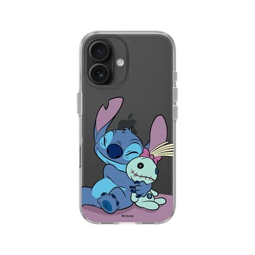 iPhone 16 Clear Case（相機按鈕） 透明 - 迪士尼-史迪奇 Disney Stitch - 史迪奇 - 史迪奇與Scrump