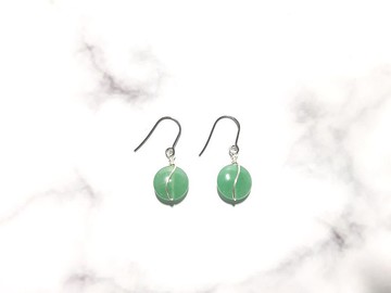 東菱玉 / 平安 / 玉石系列耳環 / 可改耳夾