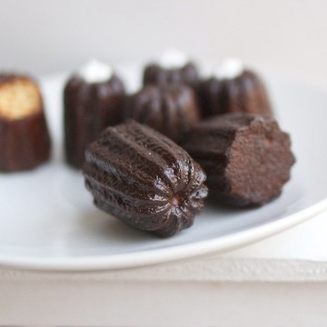 可麗露 完整未切 canelé de Bordeaux 仿真甜點 耳環 天使之鈴