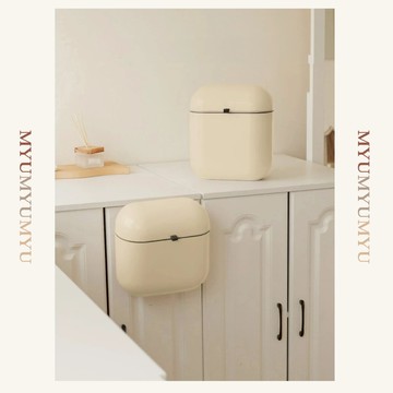 隔日到貨｜壁掛廚房垃圾桶廚餘桶｜塑膠｜掛式折疊 防臭 流理台 收納神器 不占空間｜MYUMYU 沐慕家居 台灣