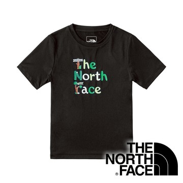 【THE NORTH FACE 美國】童圓領快乾短袖T恤『黑』NF0A88HA 戶外 露營 登山 健行 休閒 時尚 運動 短袖 上衣 T恤