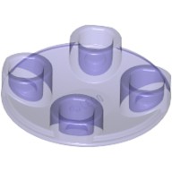 圓形平板 2x2 with Rounded Bottom (Boat Stud) 2654 透明紫色 6177942