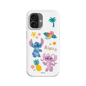 iPhone 17 SolidX 白 - 迪士尼-史迪奇 Disney Stitch - 史迪奇 - 史迪奇與安琪
