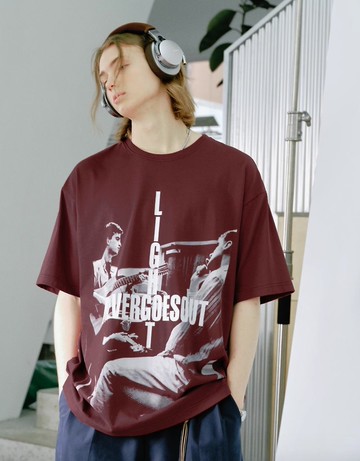 日系復古 重磅樂隊印花短袖t恤