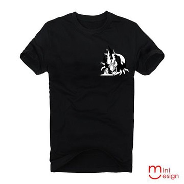Minidesign-D英文字母插圖潮流設計短T 五色