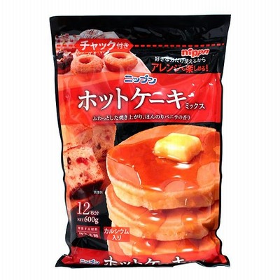 【送料無料】★まとめ買い★　ニップン　ホットケーキミックス（チャック付）６００Ｇ　×16個【イージャパンモール】