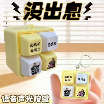 🏅台灣隔日達🏅從從容容發音語音發光鑰匙扣解壓按鍵趣味搞怪掛件 沒出息按鍵 堅哥語音 從從容容游刃有餘按鍵 我瞧不起你按鍵