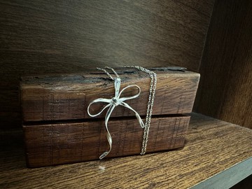 手作銀飾—蝴蝶結造型項鍊 925純銀蝴蝶結墜飾 蝴蝶結飾品 蝴蝶結