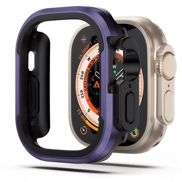 二合一 鋁合金鎧甲 防摔錶殼 適用 Apple Watch11 10 9 8 7 6 SE蘋果保護殼 42mm 46mm