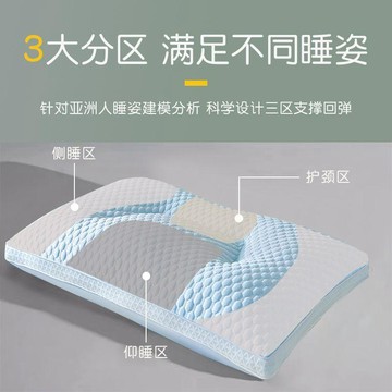 【台灣出貨】🔥枕頭夏季冰絲枕頭涼感枕夏天涼枕家用冰豆豆枕芯一對裝學生宿舍助眠枕 吸濕排汗 透氣舒壓 頸椎枕
