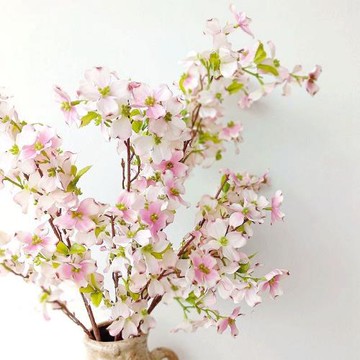 仿真花 春色枸木花 茍木 歐式油畫風 單枝假花絹花 室內 攝影道具