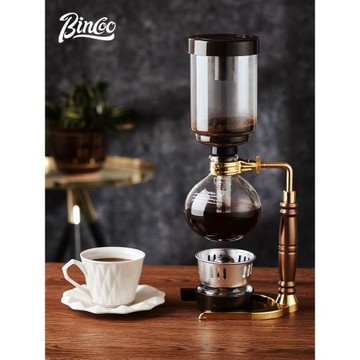 Bincoo虹吸壺磨豆機套裝虹吸式咖啡壺咖啡器具手動煮咖啡機套裝