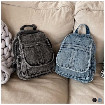 天藍小舖-水洗牛仔兩用後背包-共2色-$490【A12122323】