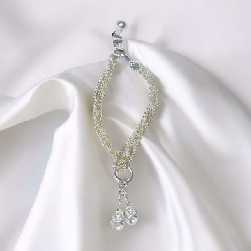 【摩達客】雙皇冠吊墜手鍊