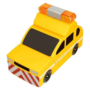 TAKARA TOMY TOMICA PLARAIL BLOCK 高速公路警車 TW99578  黃色  1個