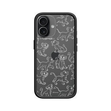 iPhone 17 Mod NX -邊框背蓋組合 (相機按鈕) 黑 - Disney - Lion King 迪士尼-獅子王 - 獅子王 Le Roi lion - Simba