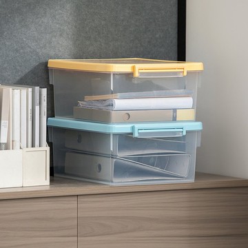 日本天馬 粉彩調色盤系列掀蓋收納箱(M)-23L-5入-多色可選