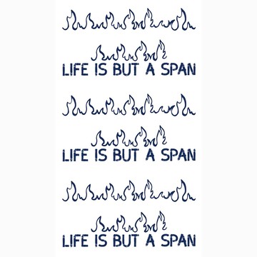 草本 半永久防水 紋身刺青貼紙 UH-038-105x60mm 紙質  3張