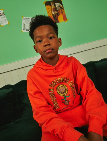 向日葵連帽衫_橙色