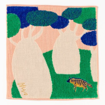 【Simple Zone】MiW style 手帕毛巾 (鬣狗與神秘樹)