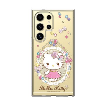 APBS 三麗鷗 Samsung S26/S25/S24/S23系列 防震雙料水晶彩鑽手機殼-凱蒂奢華風