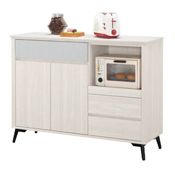 文創集 克萊雙色4尺岩板拉盤低餐櫃-120x40x90cm免組