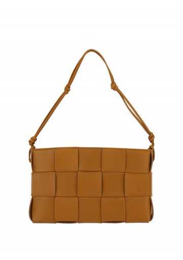 Bottega Veneta - Cassette Shoulder Bag - Womens - Brown