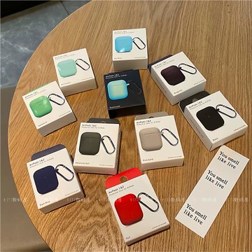 Apple柔軟淺水藍Pro2耳機殼AirPods2保護套蘋果新3代軟硅膠pro夜光防刮簡約馬卡龍色系ins風iPhone耳機套pro3