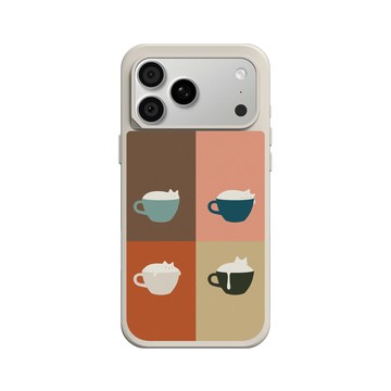 iPhone 18 Pro Max SolidX 貝殼灰 - ilovedoodle (Lim Heng Swee) - Coffee Cat: 貓布奇諾