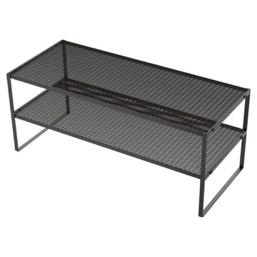 小麥購物 簡約電腦螢幕增高架 可拆式雙層 L1229 48 x 20 x 14.8cm  黑色