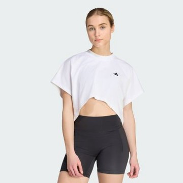 【adidas 愛迪達】 PRIMELIFT WORKOUT 短版短袖上衣 T恤 女 KV1570