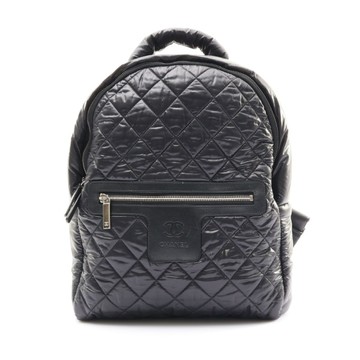 CHANEL 香奈兒 黑色 菱格紋 尼龍 Coco Cocoon Backpack 後背包 【二手名牌BRAND OFF】