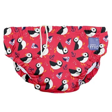 BAMBINO MIO 游泳尿布，S/M/L/XL 尺寸，100%聚酯纖維外層含聚氨酯防水層(TPU)，內層80%棉 20%聚酯纖維  M(7-9kg)  1件