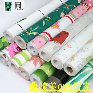 免運 速發 PVC自粘墻紙 臥室客廳房間裝飾歐式裝修壁紙 家具翻新防水貼紙【Q111】