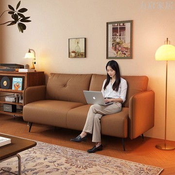 布藝沙發2024新款北歐小戶型沙發客廳臥室出租房直排公寓小沙發
