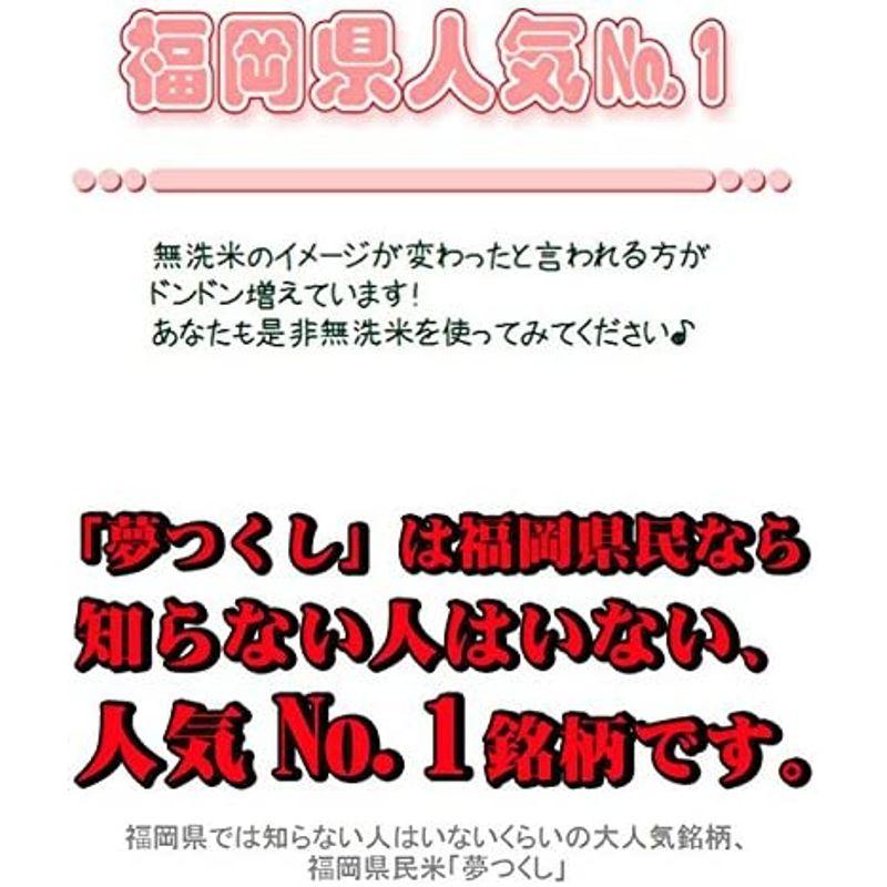 藤食糧 無洗米 福岡県産夢つくし 10kg(5kg×2袋)