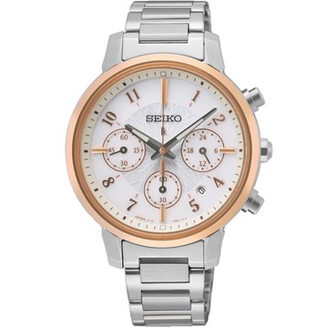SEIKO 精工 LUKIA 美麗綻放 太陽能計時女錶-(V175-0FC0KS/SSC906J1)_SK043