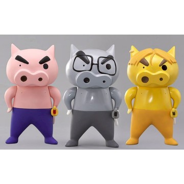 【蠟筆小新】🇯🇵日本商品 25CM 三隻不理不理左衛門收藏公仔 景品 正版 日落小物 交換禮物 聖誕禮物