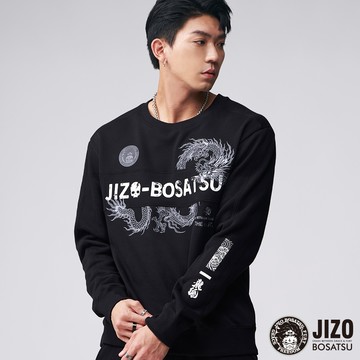 【首降買1送1】龍魂之魄拼接長TEE(黑) - BLUE WAY 地藏小王