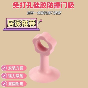 🔥臺灣出貨🔥防撞門吸 打孔門把手靜音把手吸盤衛生間斷橋硅膠保護套阻墻窗戶