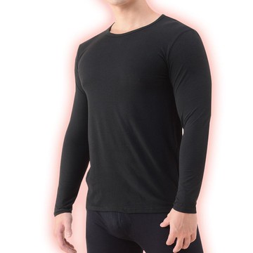 【MORRIES】石墨烯蓄熱輕磨毛圓領男保暖衣MR786