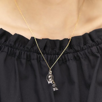 Hario手工玻璃項鏈 - 百合 (HAP-L-001)